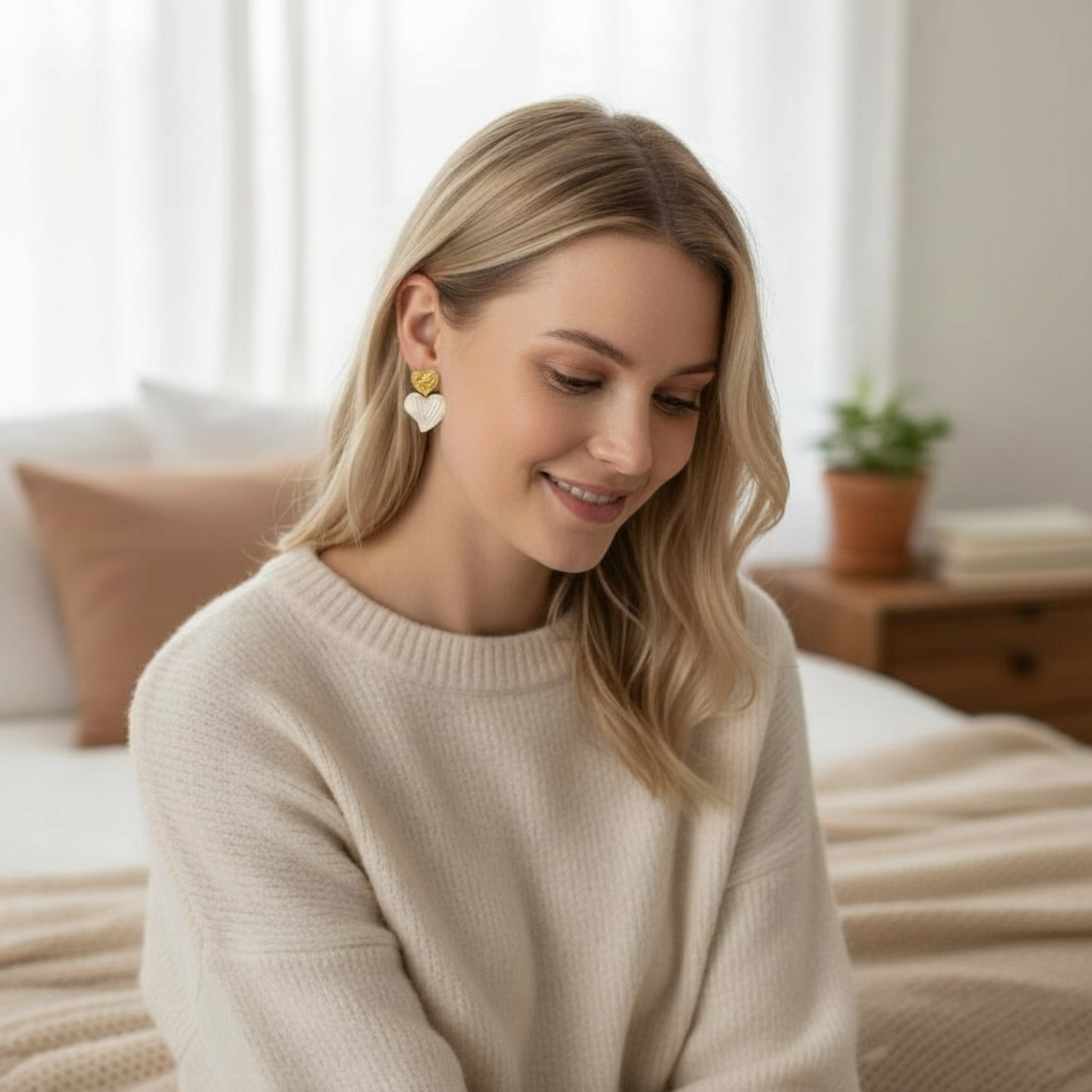 Boucle d'oreille Coeur