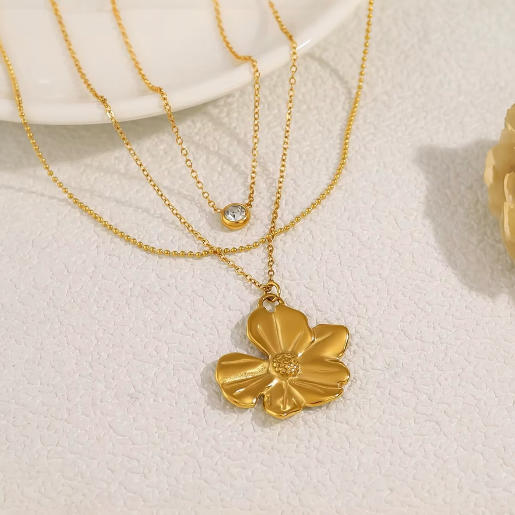 Collier Fleur Raffiné