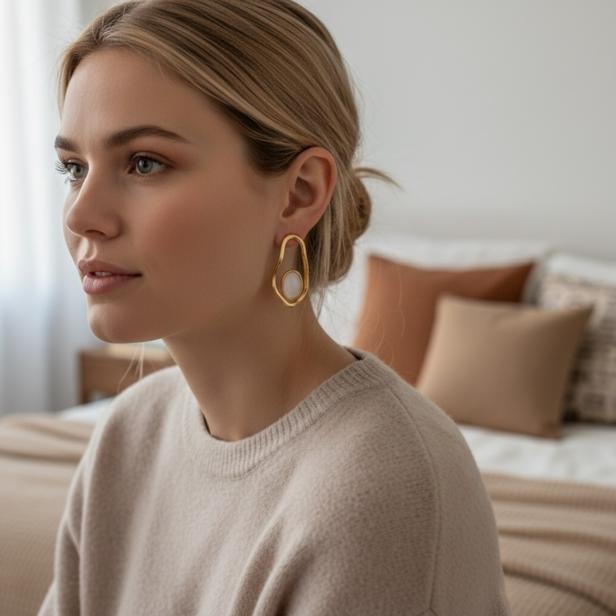 Boucle d'oreille Asymétrique