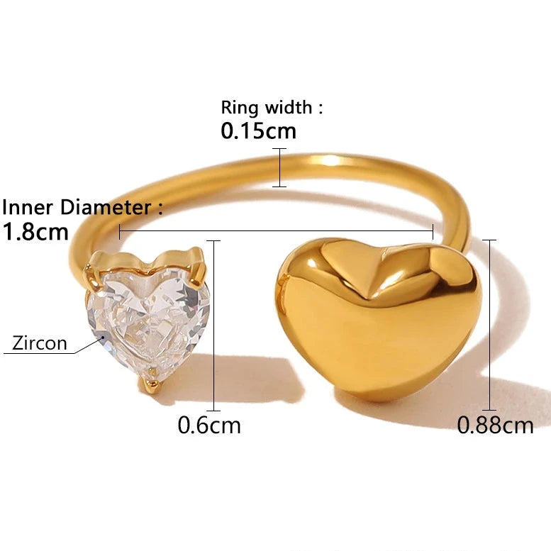 Set de bagues Cœur Éternel