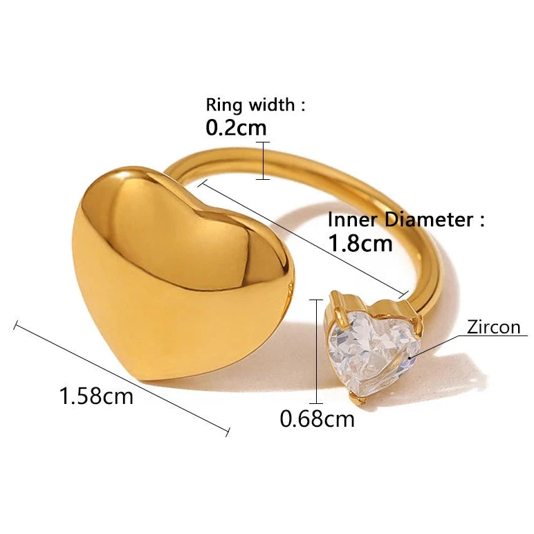 Set de bagues Cœur Éternel