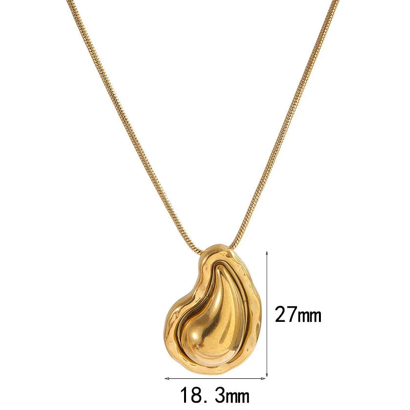 Collier et boucle d'oreille Goutte