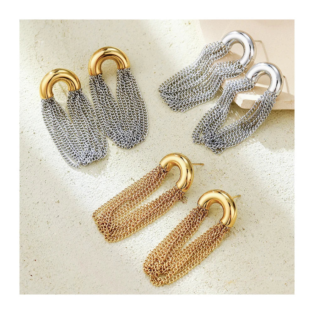 Boucle d'oreille Chaine