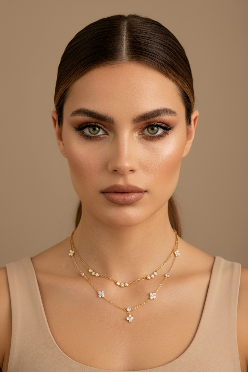 Colliers superposés zoom