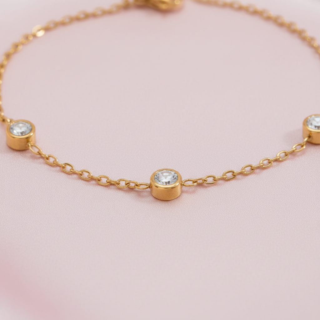 Détail du cristal inférieur sur la chaîne