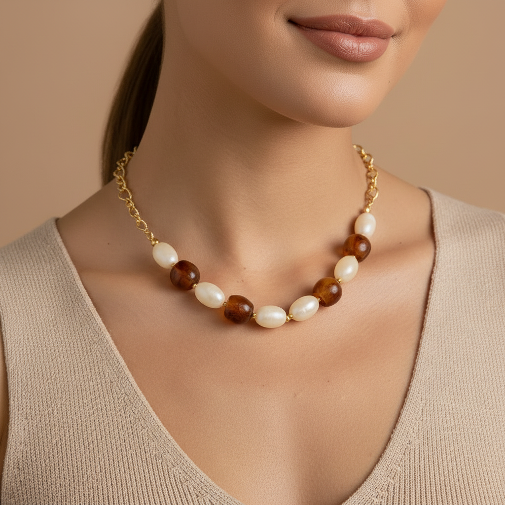 Gros zoom collier net